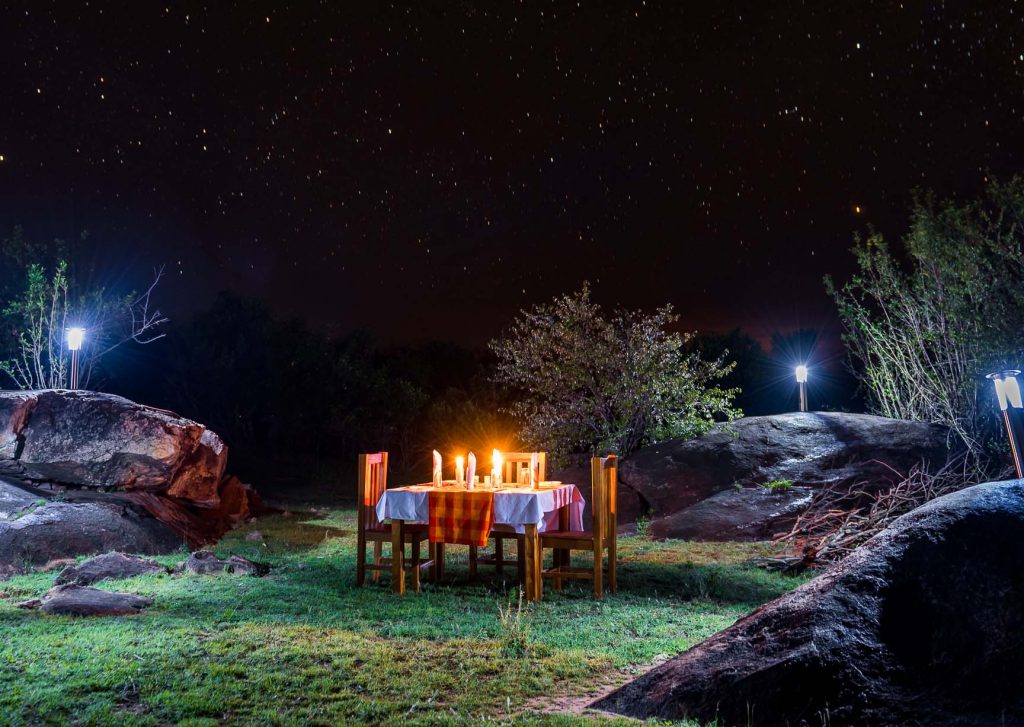 Bush DInner in the Mara